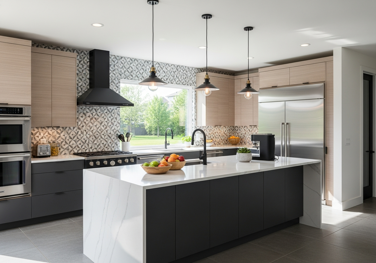General contractor reviewing a home remodeling project in San Antonio, TX